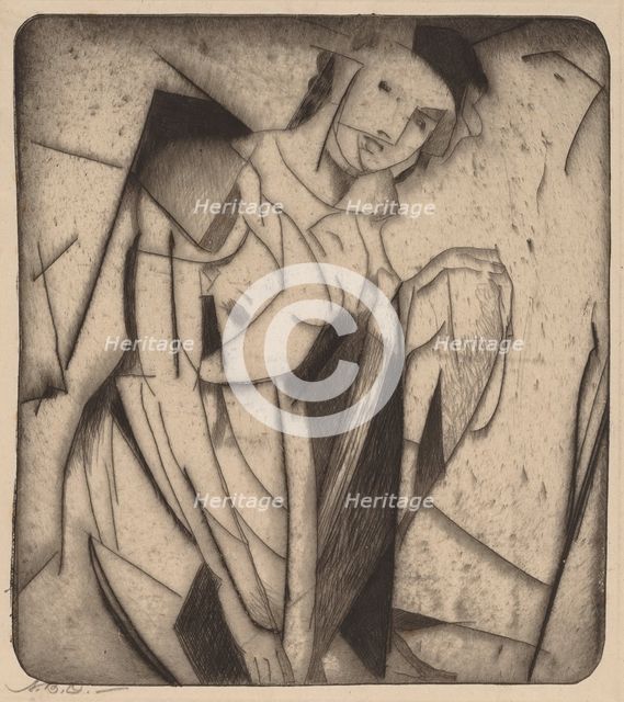 Figure in Glass, 1916-1917. Creator: Arthur Davies.
