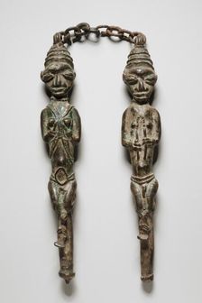 Figure Pair, 1800s. Creator: Unknown