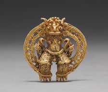 Figure Pendant, c. 1000-1550. Creator: Unknown