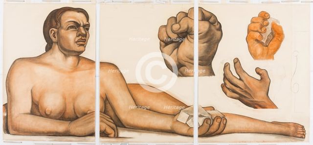 Figure Representing the White Race, 1932. Creator: Diego Rivera.