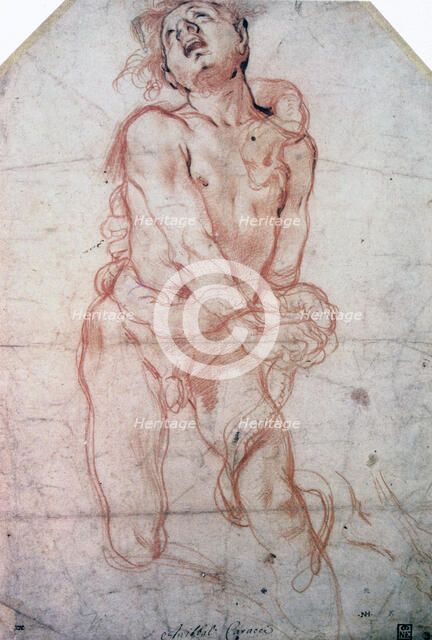 'Figure Study', 1560-1609. Artist: Annibale Carracci