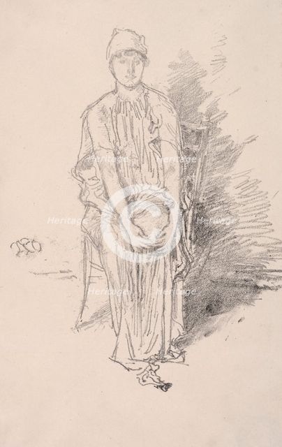 Figure Study, 1890. Creator: James McNeill Whistler (American, 1834-1903).