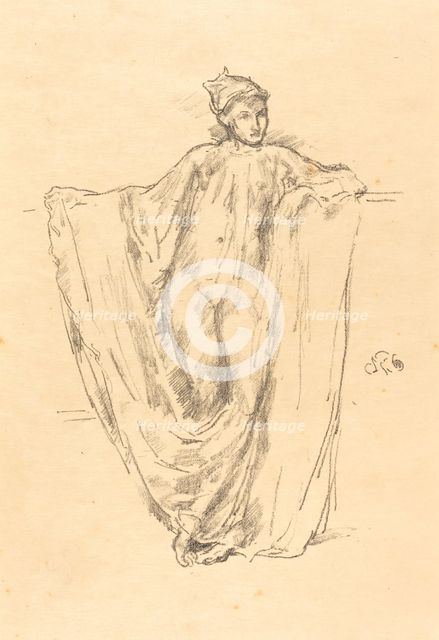 Figure Study, 1894. Creator: James Abbott McNeill Whistler.