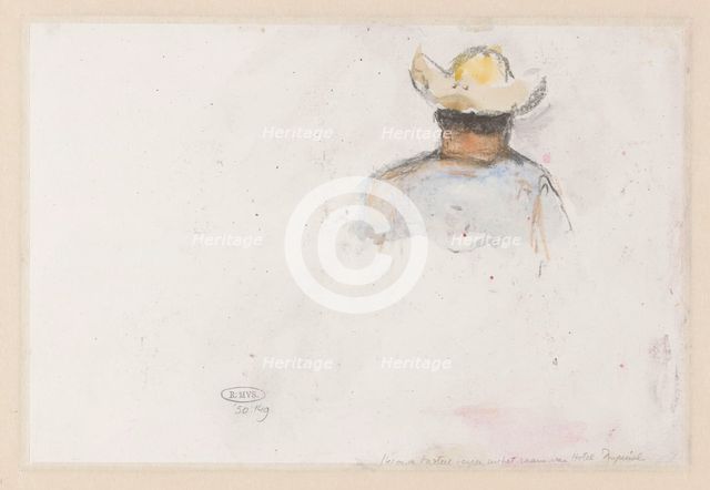 Figure study of a man in a hat, 1902. Creator: Carel Nicolaas Storm.