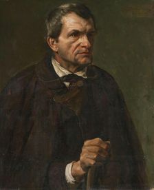 Figure Study of the Farmer Florian Killian, 1872. Creator: Eilif Peterssen