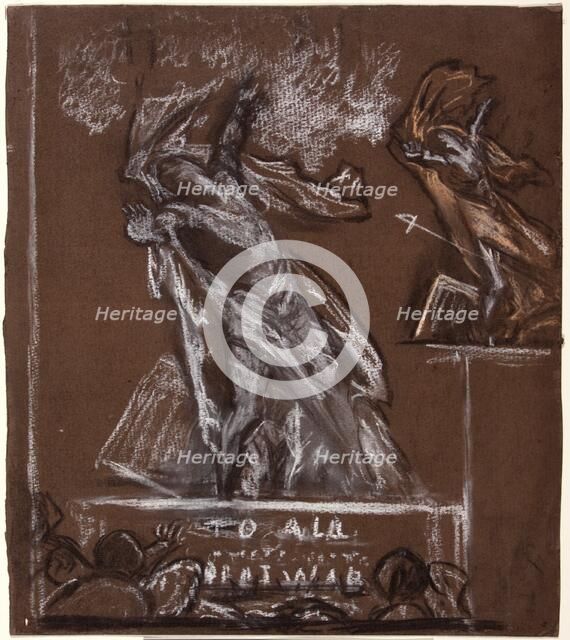 Figure Study for a War Memorial, c1920. Creator: Christopher Williams.