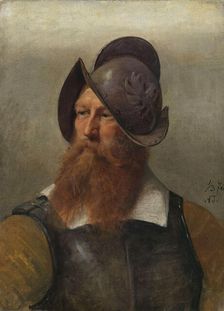 Figure Study for Christian IV founding Christiania, 1876. Creator: Adolph Tidemand