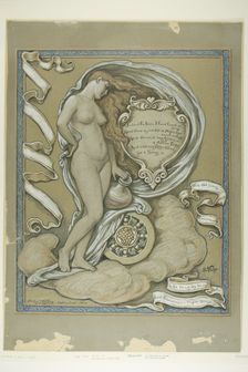 Figure Study for Rubaiyat of Omar Khayyam, c.1884, reworked 1911. Creator: Elihu Vedder