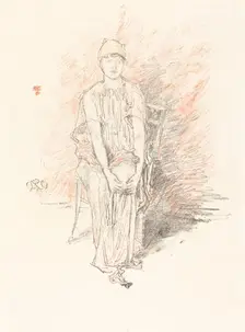 Figure Study in Colors, 1890. Creator: James Abbott McNeill Whistler