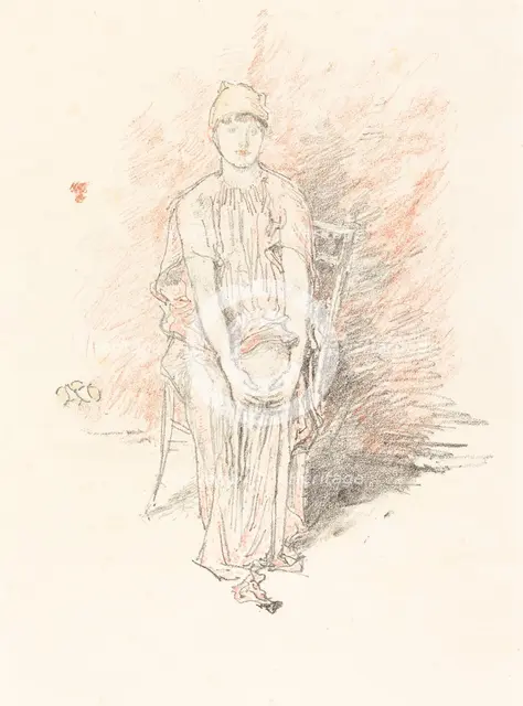 Figure Study in Colors, 1890. Creator: James Abbott McNeill Whistler.