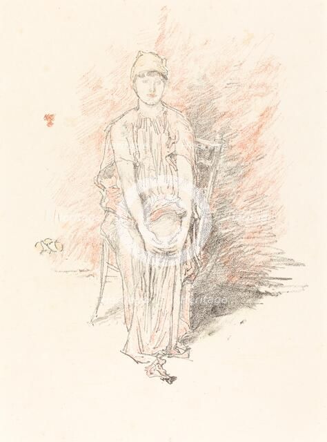 Figure Study in Colors, 1890. Creator: James Abbott McNeill Whistler.