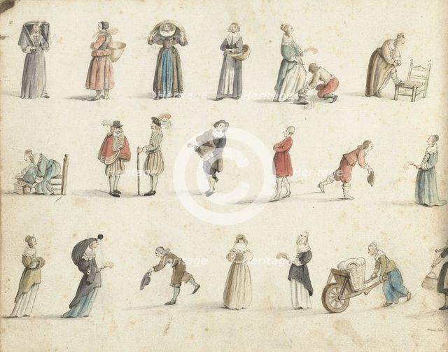 Figure studies, 1648. Creator: Gesina ter Borch.
