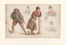 Figure Studies, 1832-1880. Creator: Jan Weissenbruch
