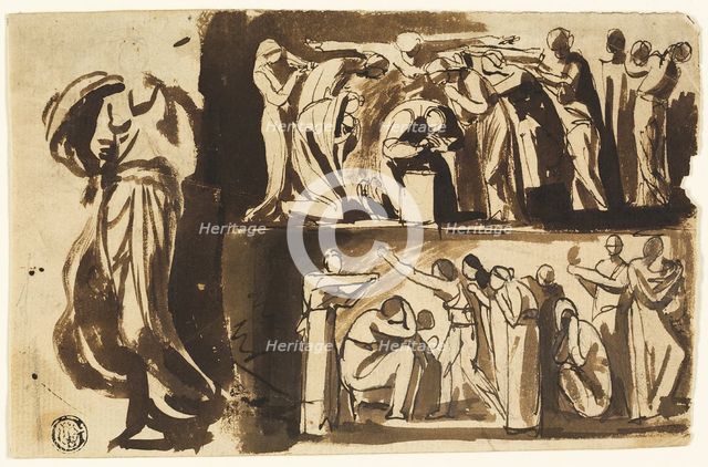 Figure Studies, c. late 1770s. Creator: George Romney.