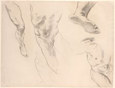 Figure Studies of a Nude Youth, late 19th-early 20th century. Creator: John Singer Sargent