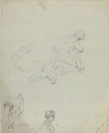 Figure Studies [verso]. Creator: Giovanni Battista Cipriani