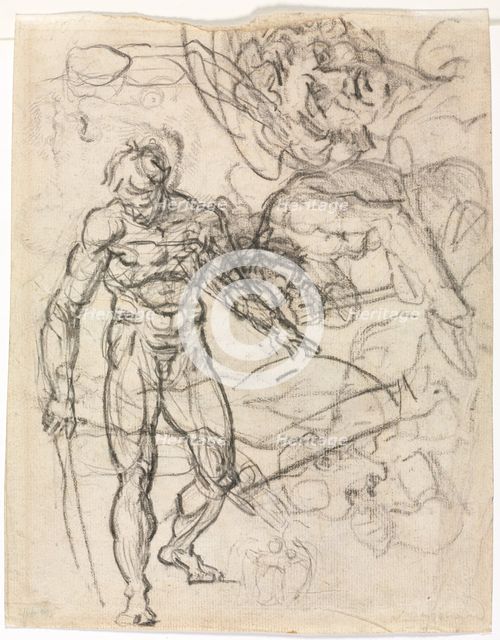 Figure Studies (verso) , c. 1761. Creator: Jean-Honoré Fragonard (French, 1732-1806).