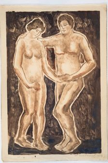 Figure Sketch, 1908. Creator: Abraham Walkowitz