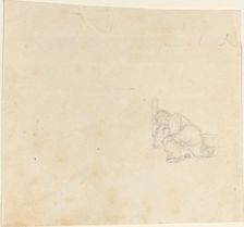 Figure Sleeping in a Doorway. Creator: John Flaxman