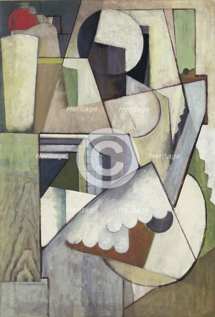 Figure with Guitar II, 1914. Creator: Henry Fitch Taylor.