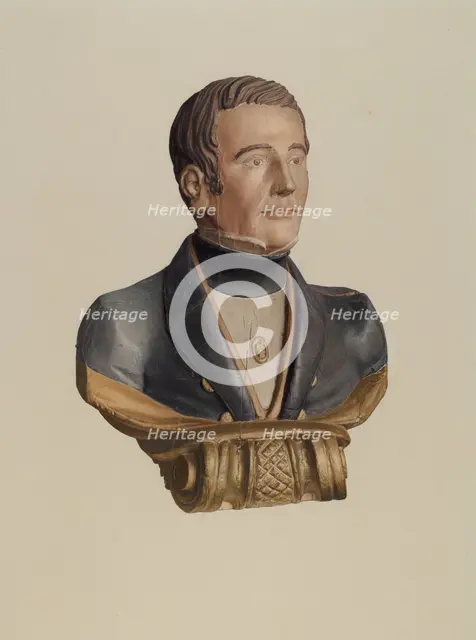 Figurehad: "Solomon Piper", c. 1936. Creator: Ingrid Selmer-Larsen.