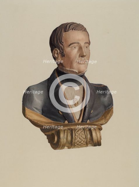 Figurehad: "Solomon Piper", c. 1936. Creator: Ingrid Selmer-Larsen.