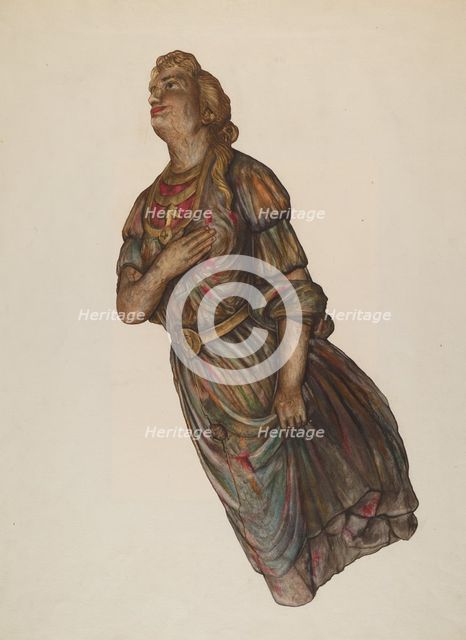 Figurehead, 1935/1942. Creator: Unknown.