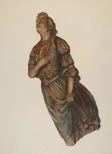 Figurehead, 1935/1942. Creator: Unknown