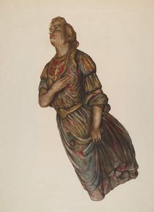 Figurehead, 1935/1942. Creator: Unknown