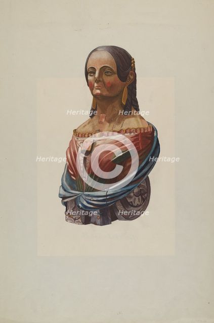 Figurehead, 1935/1942. Creator: Unknown.