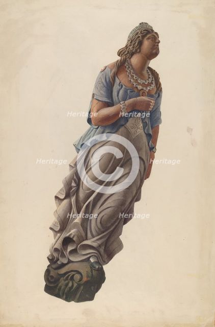 Figurehead, 1935/1942. Creator: Unknown.