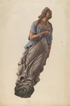Figurehead, 1935/1942. Creator: Unknown