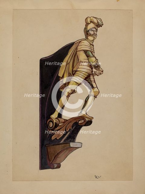 Figurehead, 1935/1942. Creator: Unknown.