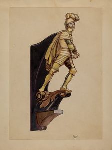 Figurehead, 1935/1942. Creator: Unknown