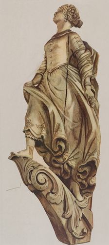 Figurehead, 1935/1942. Creator: Unknown