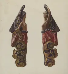 Figurehead, 1935/1942. Creator: Elizabeth Moutal