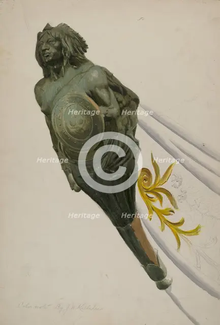 Figurehead, 1935/1942. Creator: John W Kelleher.