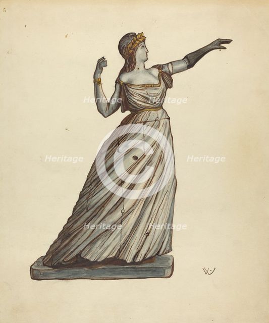 Figurehead, 1935/1942. Creator: Elizabeth Fairchild.
