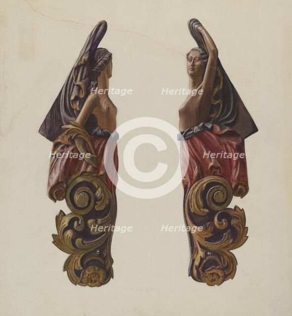 Figurehead, 1935/1942. Creator: Elizabeth Moutal.