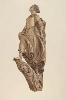 Figurehead: Woman, 1935/1942. Creator: Elizabeth Moutal
