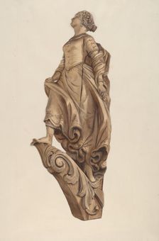 Figurehead: Woman, 1935/1942. Creator: Elizabeth Moutal