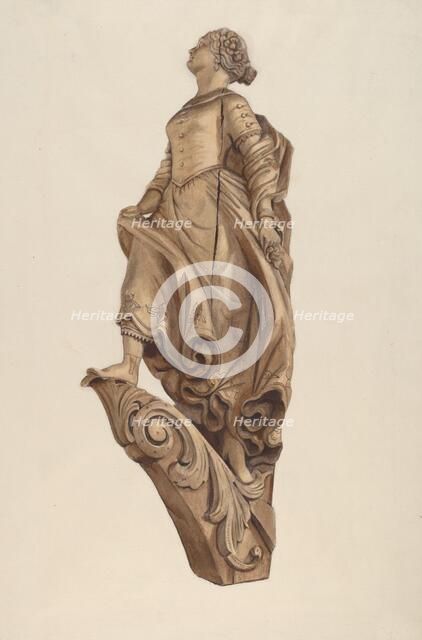 Figurehead: Woman, 1935/1942. Creator: Elizabeth Moutal.