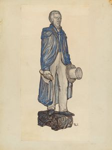Figurehead: "Andrew Jackson", c. 1938. Creator: Elizabeth Fairchild