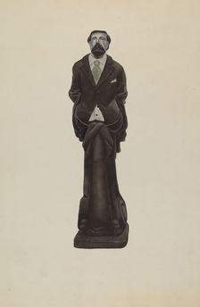 Figurehead: "Brooks Walker", c. 1938. Creator: F. W. Powell