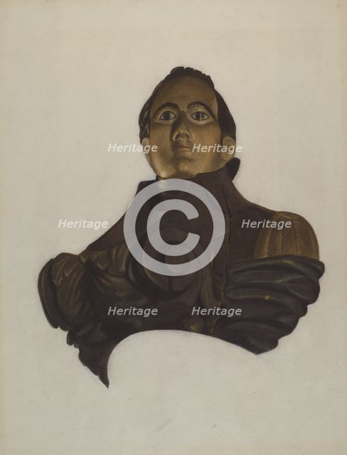 Figurehead, c. 1936. Creator: Betty Fuerst.