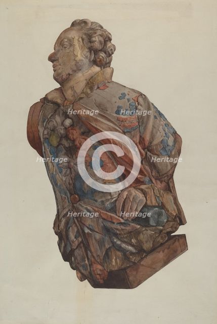 Figurehead, c. 1936. Creator: Ingrid Selmer-Larsen.