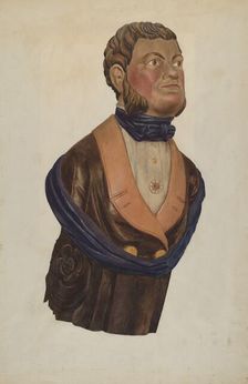 Figurehead, c. 1936. Creator: Ingrid Selmer-Larsen