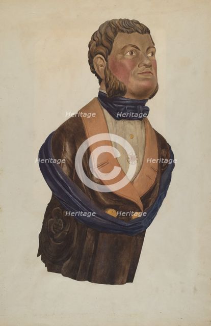 Figurehead, c. 1936. Creator: Ingrid Selmer-Larsen.