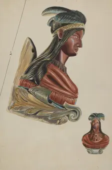 Figurehead, c. 1936. Creator: James Vail
