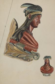 Figurehead, c. 1936. Creator: James Vail